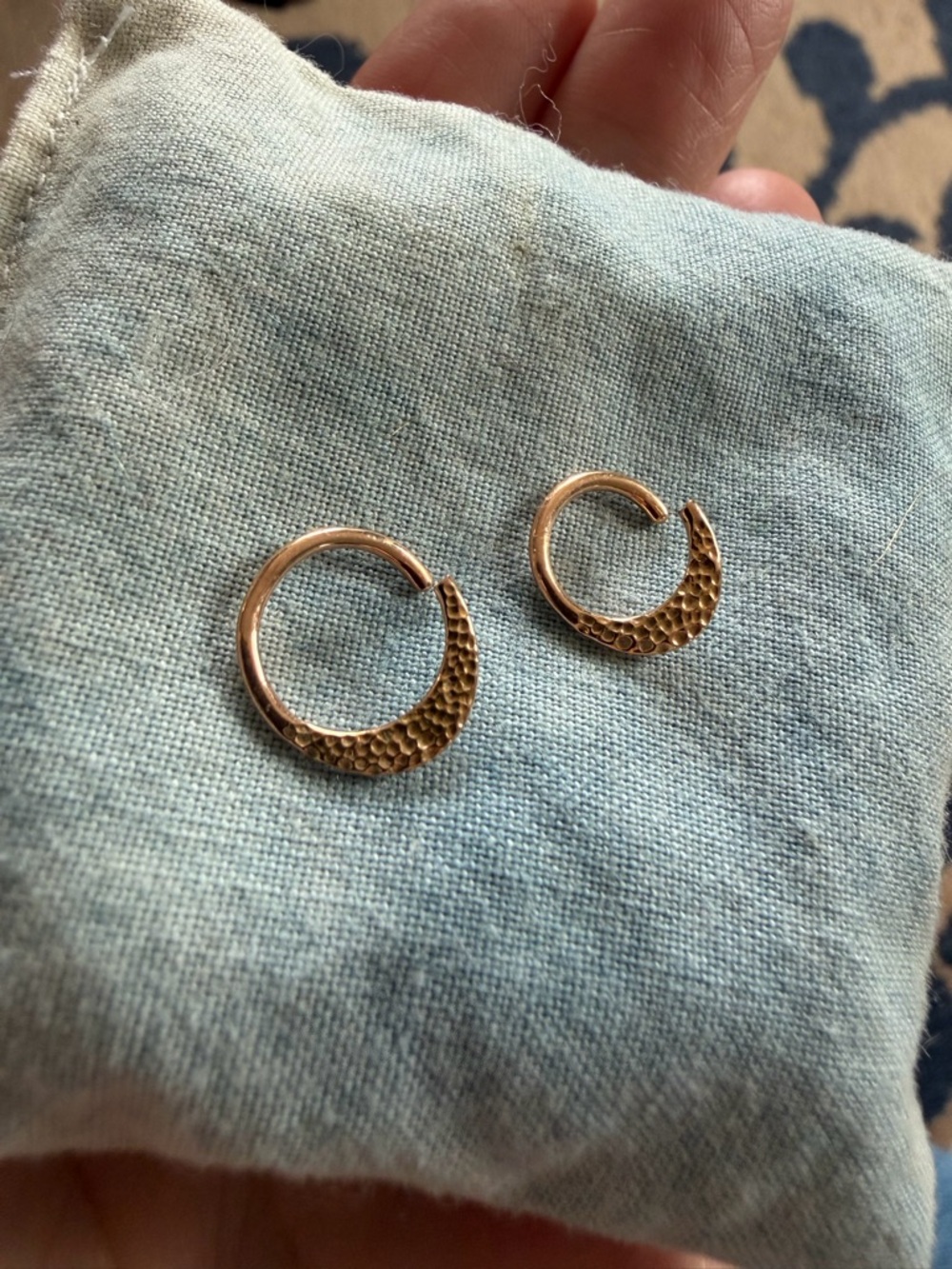 Septum ring rose gold - 2 sizes available (sold separately) $140 each - Picture 3 of 7